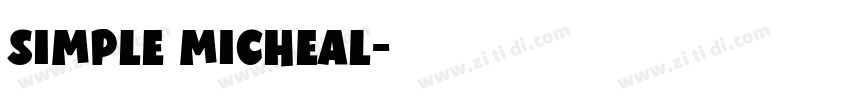 simple micheal字体转换